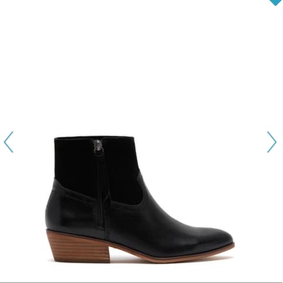 Frye Rubie black zip up leather ankle boot bootie - Picture 5 of 5